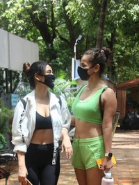 Neha Sharma with her sister Aisha Sharma Photos